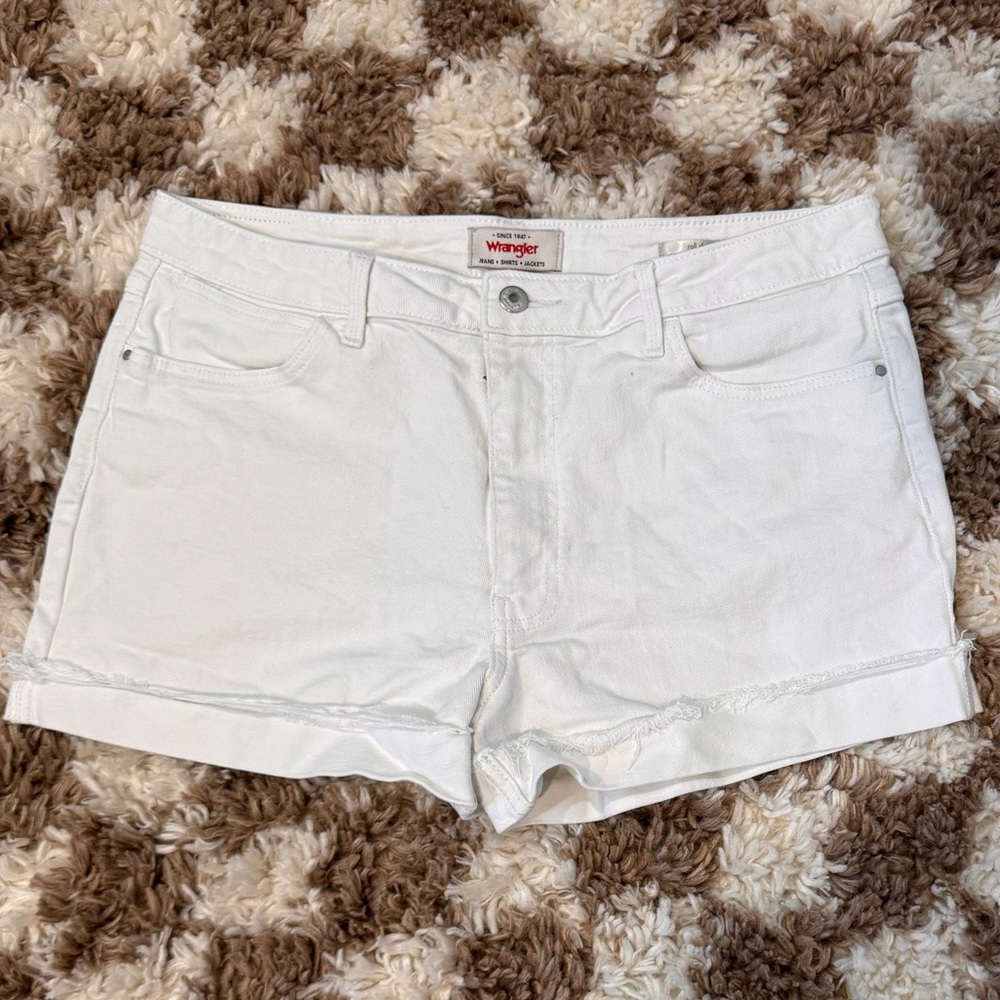 Wrangler Women's Classic White Jean Shorts
